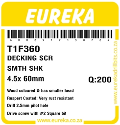 T1F360 - Decking Screw -T1F360_Label_T